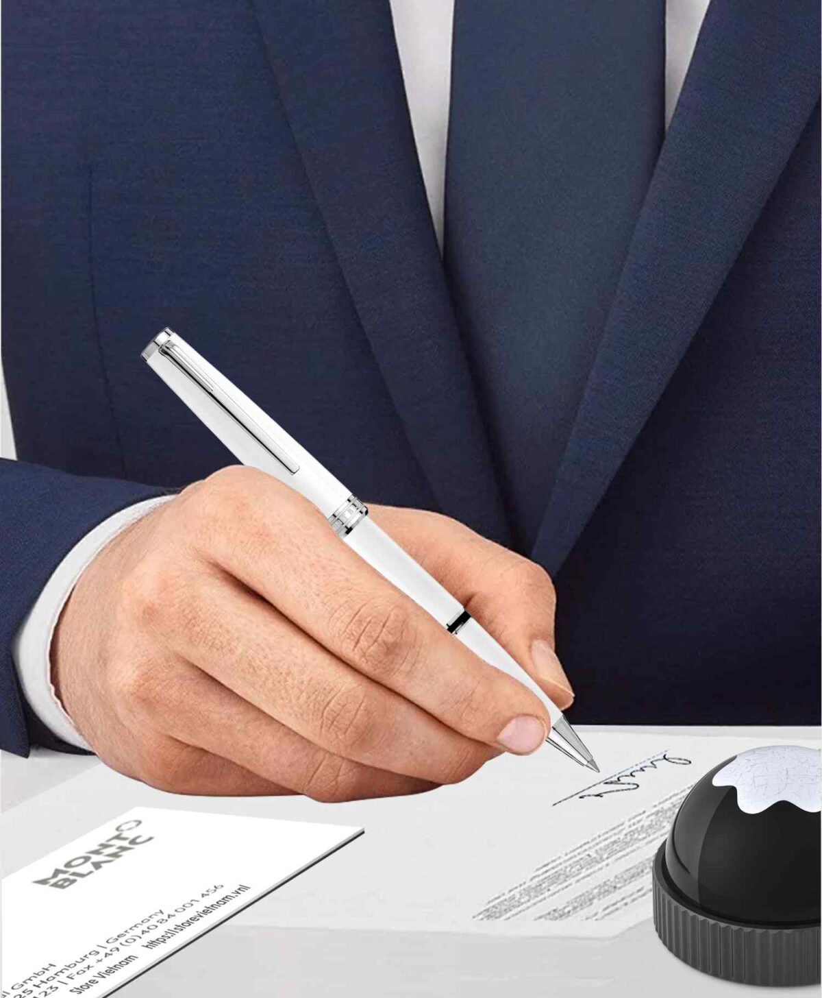 Đánh giá bút Montblanc PIX White Rollerball Pen 114805 có tốt không?