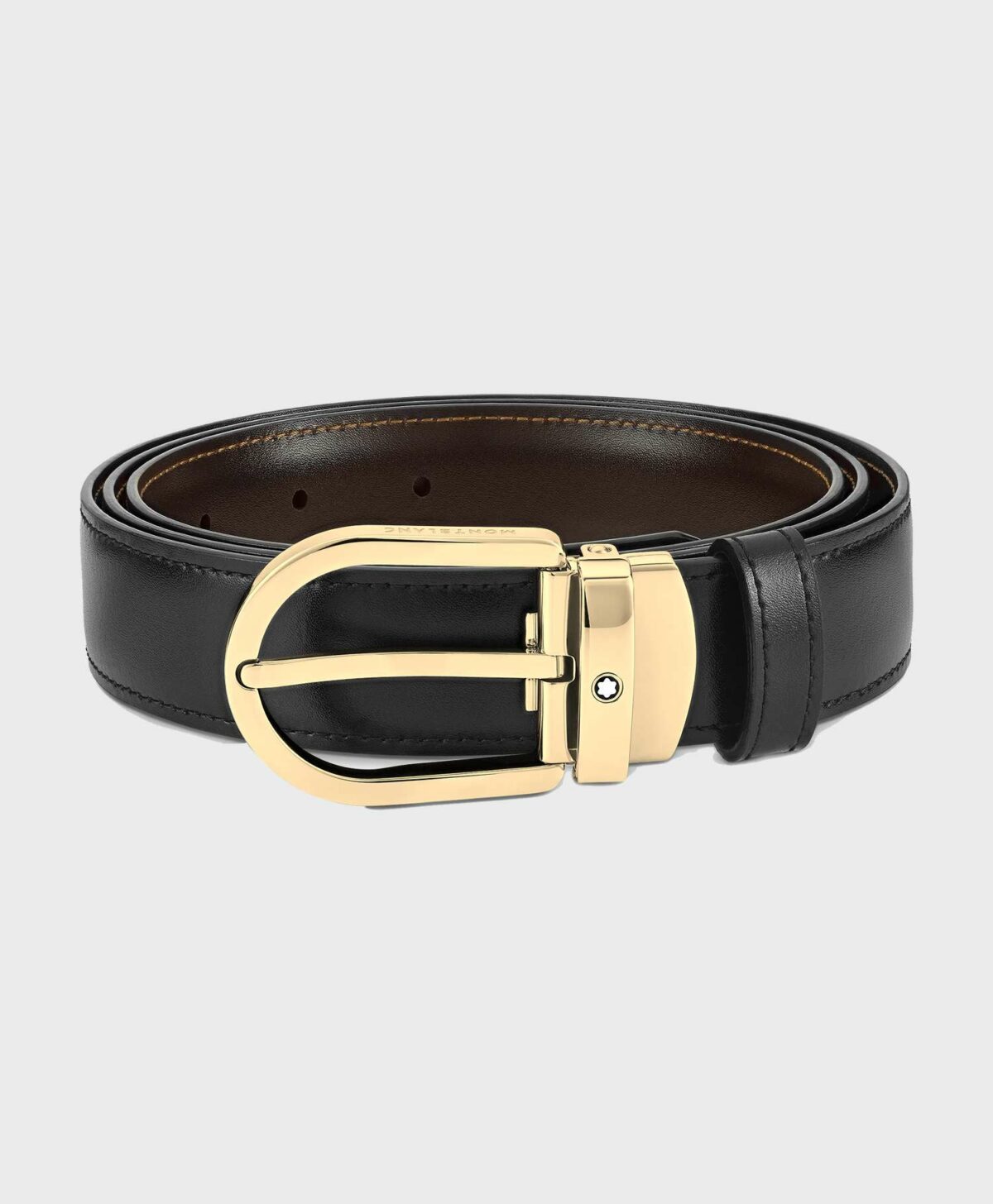 Dây lưng Montblanc 111714 Business Gold Reversible Leather Belt