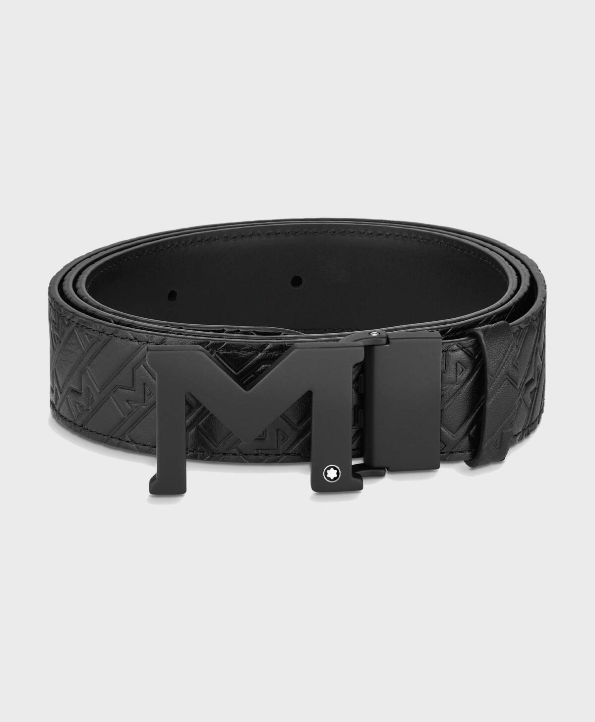 Dây nịt nam Montblanc M Buckle Reversible Leather Belt 129443