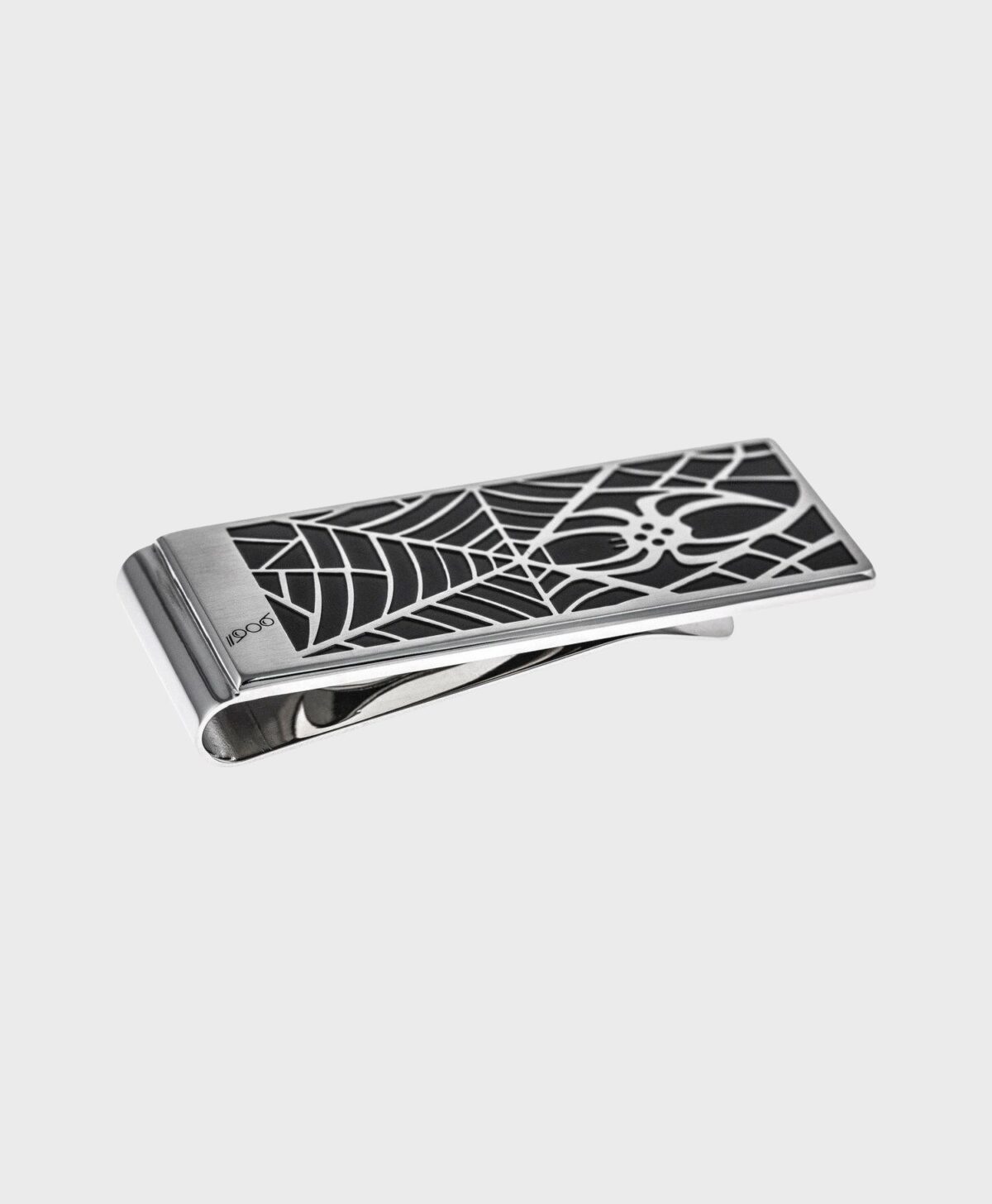 Montblanc 114709 Steel Laquer Spider & Web Money Clip