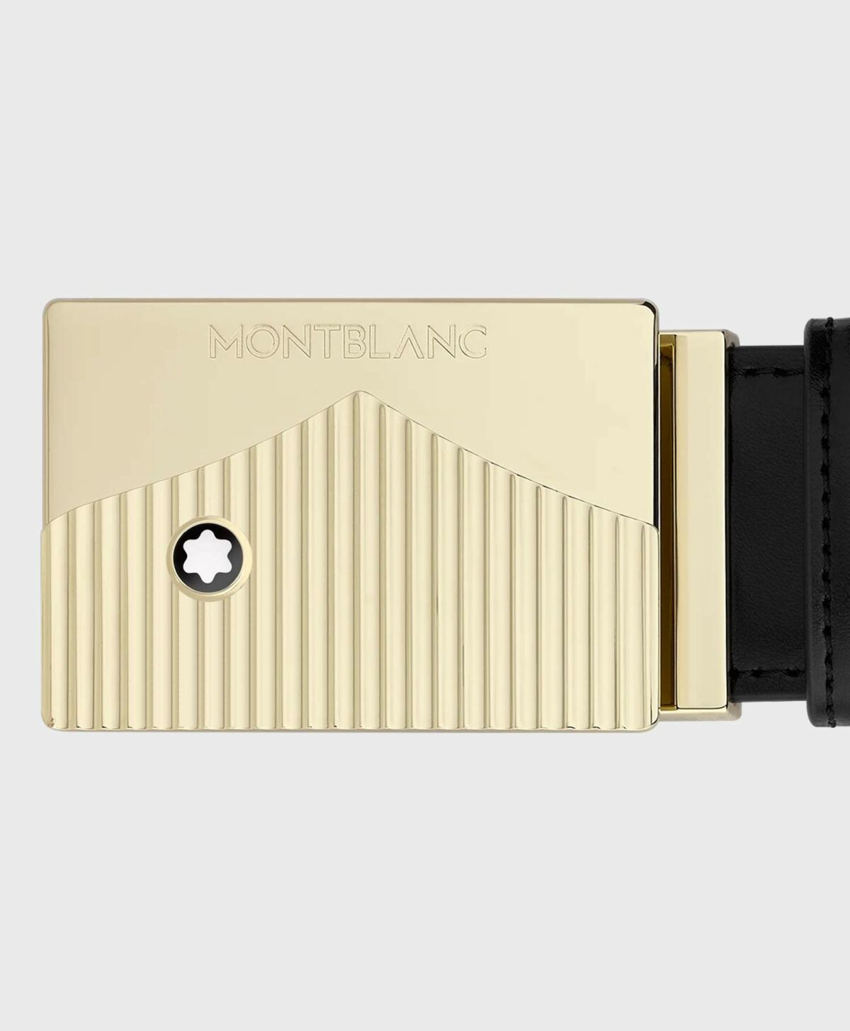 Montblanc Black 35 mm Leather Belt MB199095