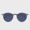 Kính mát Montblanc Established MB0097S-004 Blue/Silver Sunglasses Man