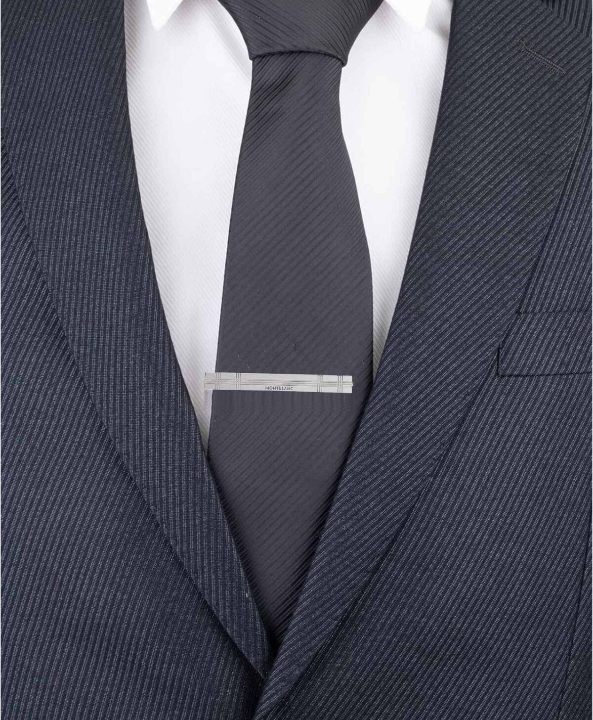 Montblanc Fermacravatta Essential Sartorial SS Silver Tie Bar MB116635