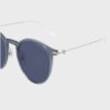 Montblanc MB0097S-004 Blue/Silver Sunglasses Man