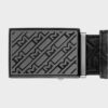 Montblanc Plate Buckle M Black 30mm Leather Belt MB129450