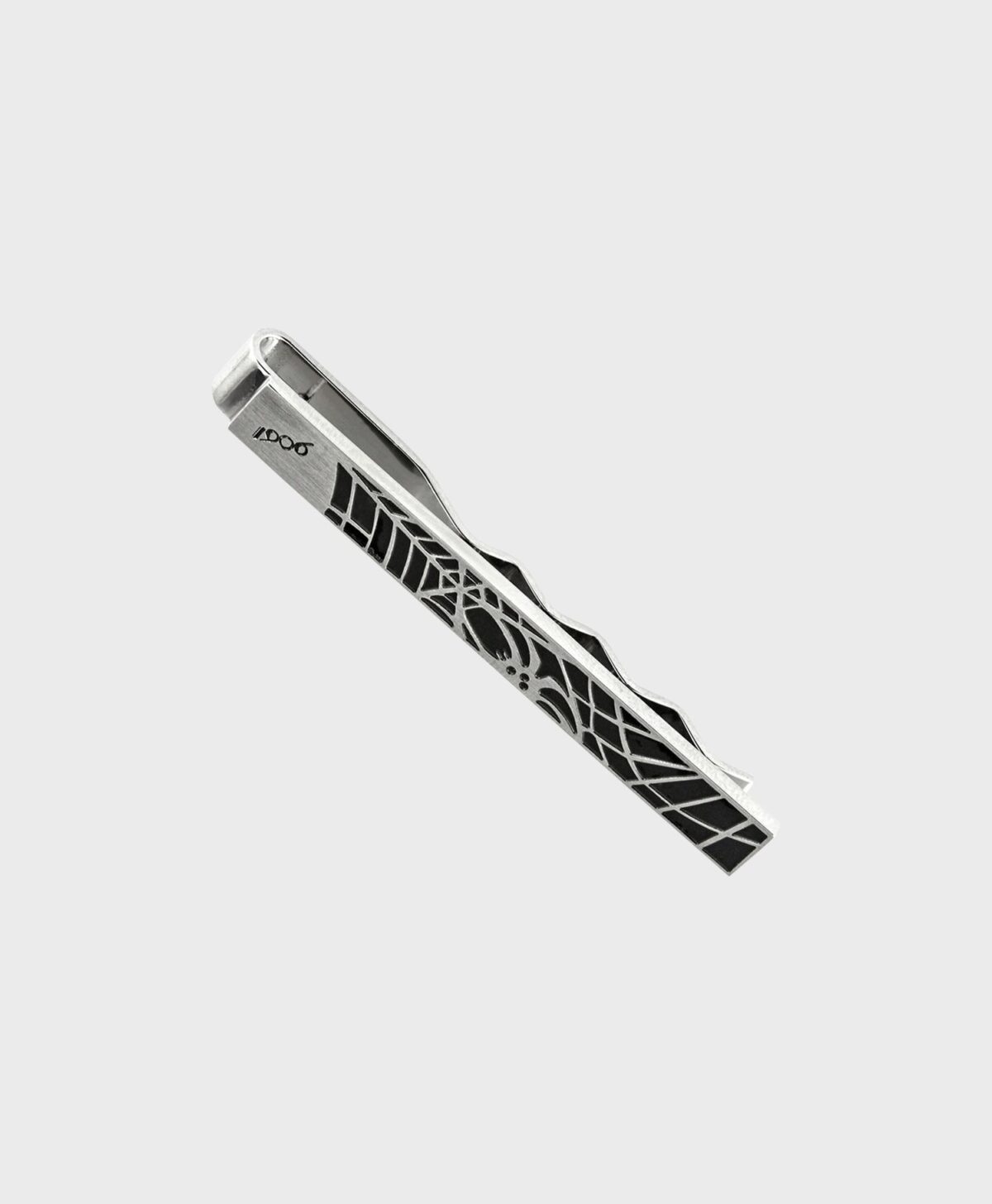 Montblanc Spider Collection Black Stainless Steel Tie Bar Clip 114710