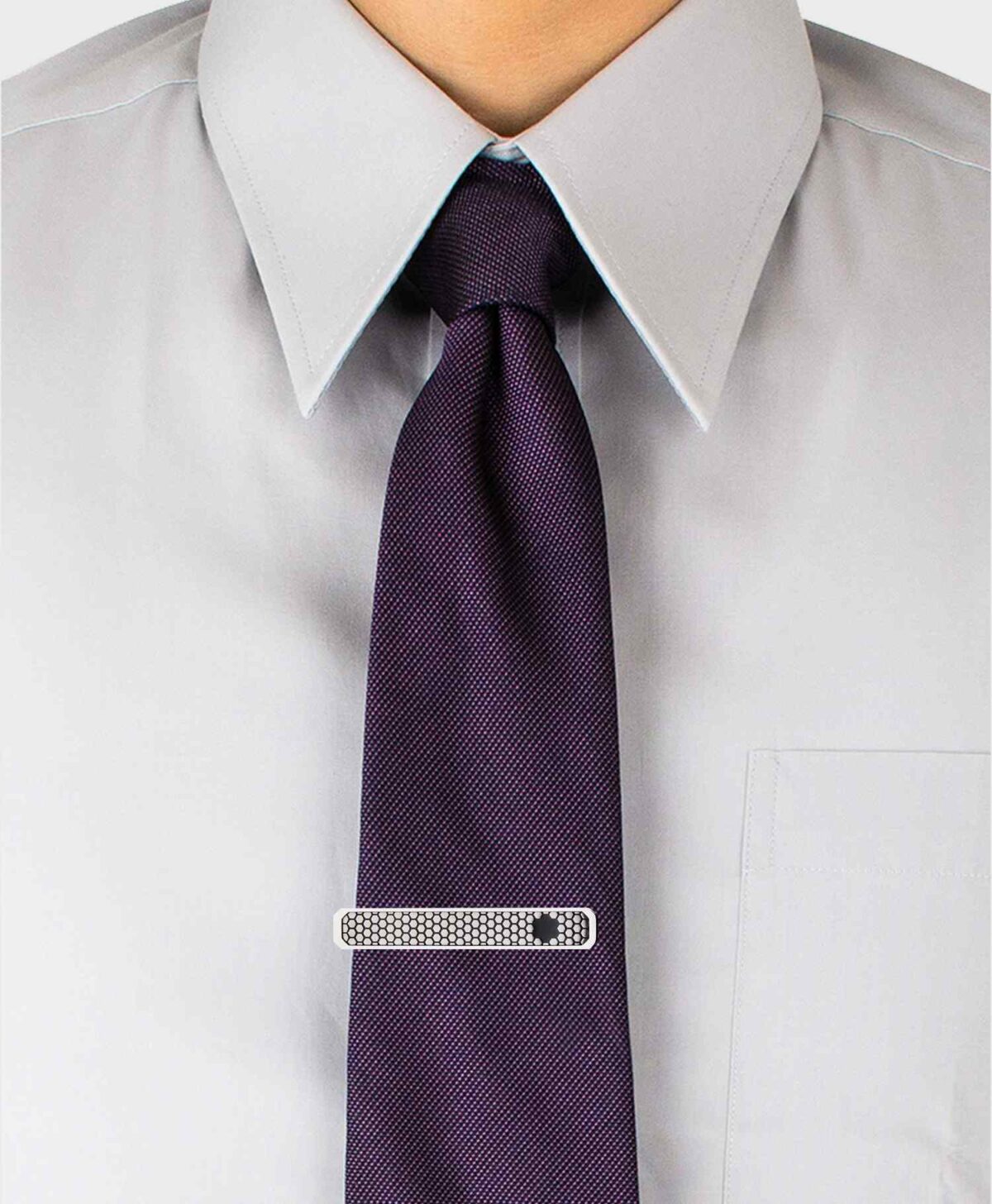Montblanc Star Men's Two Tone Stainless Steel Tie Bar MB118619