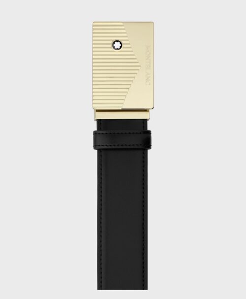 Montblanc Black 35 mm Leather Belt MB199095