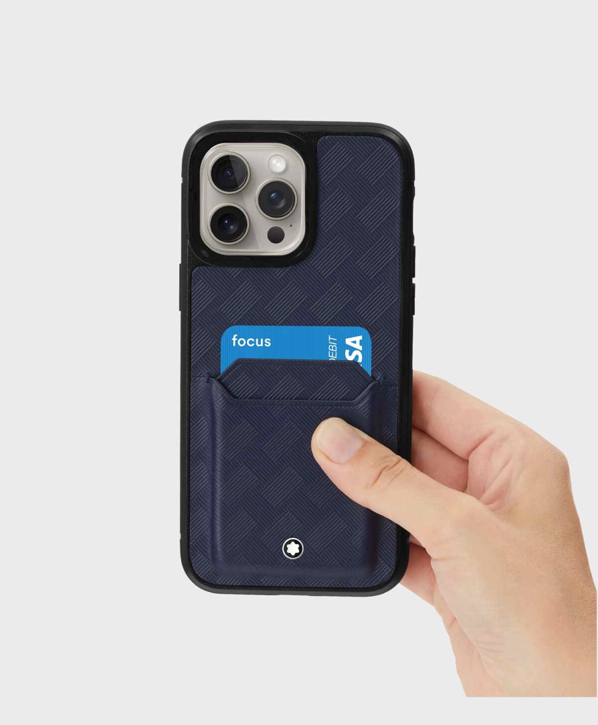 Ốp lưng điện thoại Montblanc cho iPhone 15 Pro Max 2CC MB198161