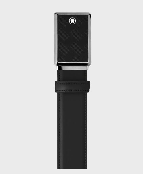 Thắt lưng nam chính hãng Montblanc Black 35 mm Leather Belt 199652