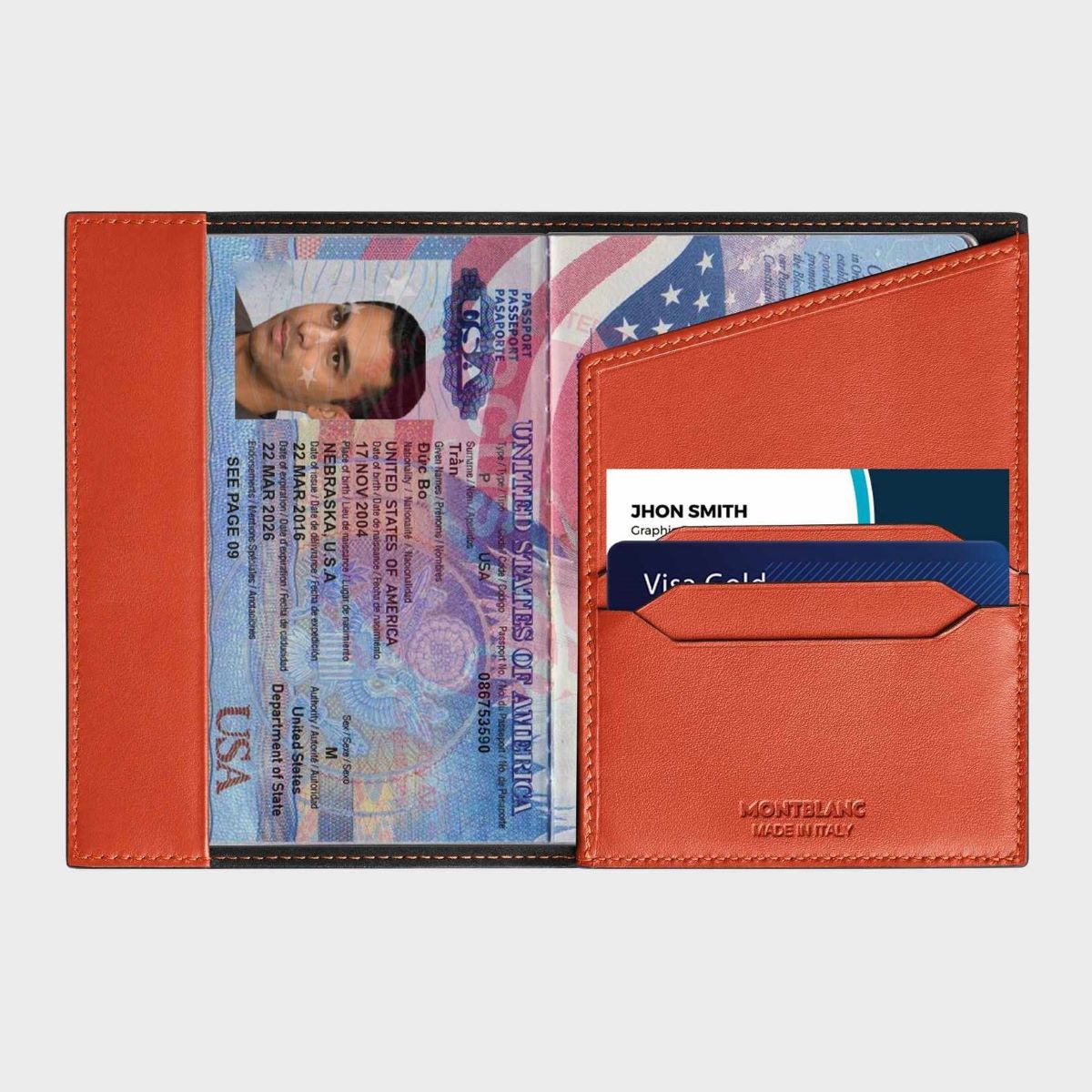 Ví đựng passport và thẻ card Montblanc mua ở đâu Hà Nội, Tphcm?.