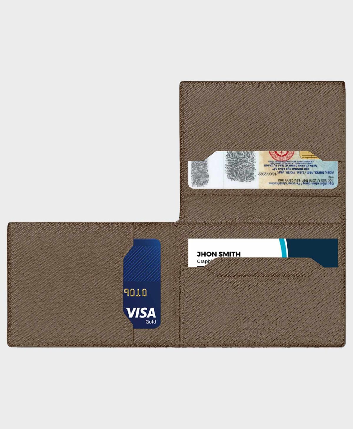 Ví đựng thẻ name Montblanc Sartorial Trio Card Holder 4cc 198263